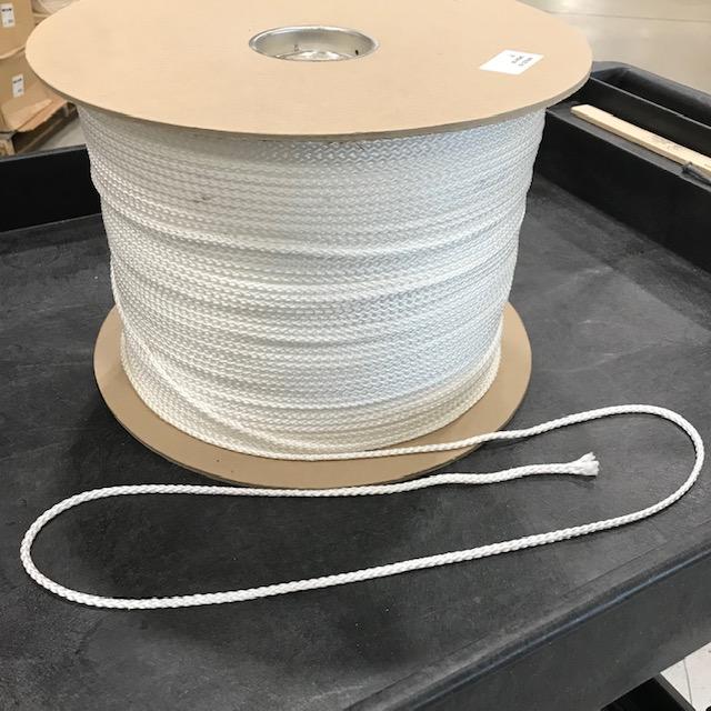 White MFP 3/16" x 3000' - Hollow Braid