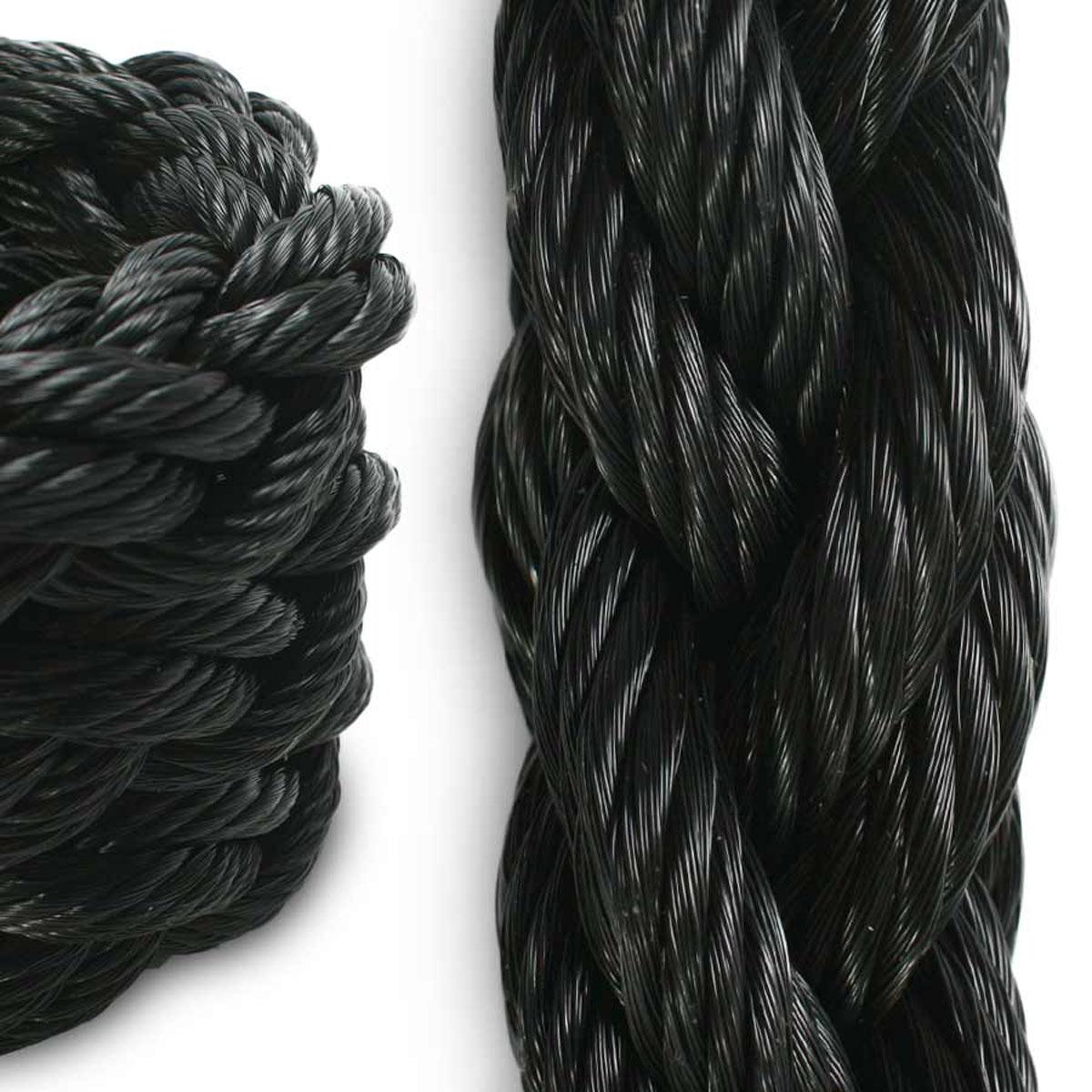 1 1/2 8 Strand Polypropylene - Black — Knot & Rope Supply